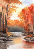 Herbstlandschaft – Kunstdruck