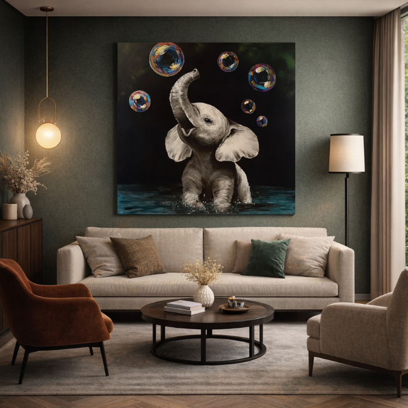 Elefant Seifenblasen